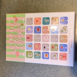 Eccolo Cocktail Bingo Game with Colorful Illustrations